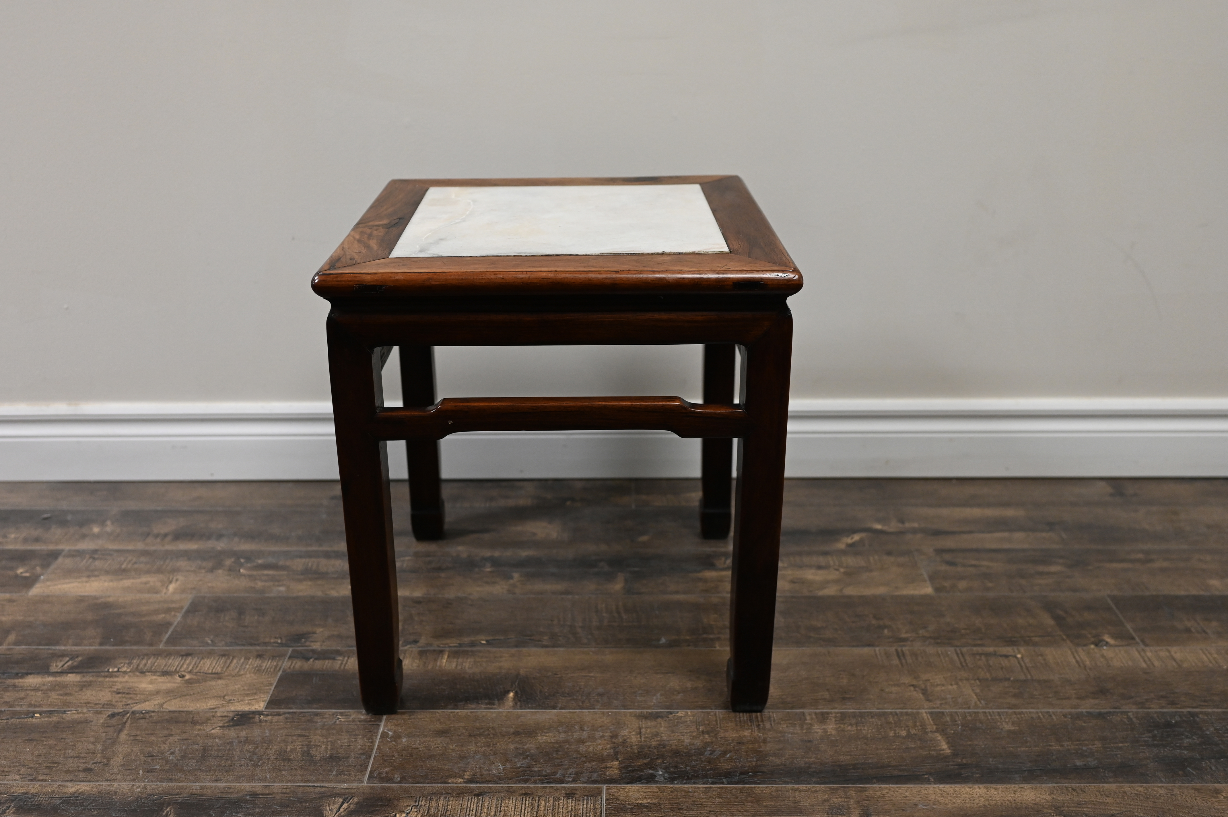 Huali marble inlaid Square stool