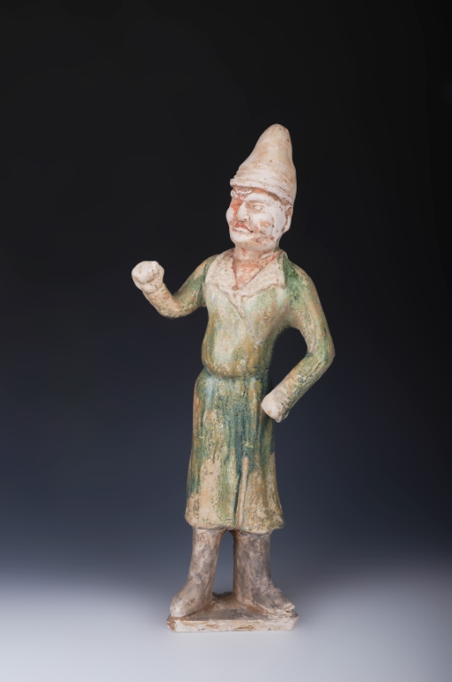 Sancai Pottery Figure of Foreign Groom , Tang dynasty
