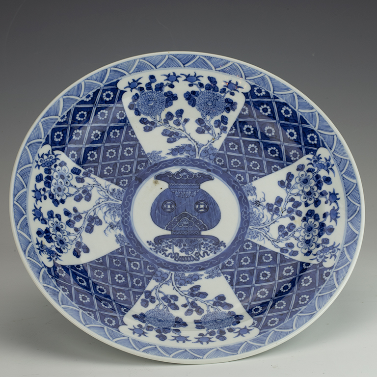 Blue and White Dish